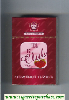 K Club Ideal Sweet Strawberry Flavour cigarettes hard box